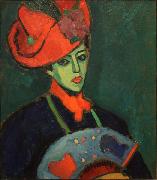 Alexej von Jawlensky Schokko with Red Hat oil painting picture wholesale